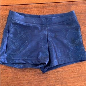 Girls Capezio gymnastics shorts